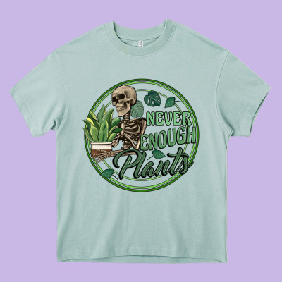 Never Enough Plants Heavy Core Tee Designed By Artiststas