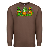 Chestnut st patricks day gnomes with western hearts and shamrocks Premium Sweatshirt - Artiststas