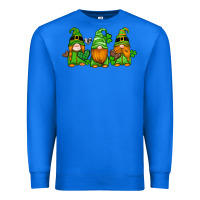 True Royal st patricks day gnomes with western hearts and shamrocks Premium Sweatshirt - Artiststas