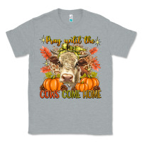 Heather Grey Pray Till The Cows Come Home Classic Tee - texasbilliewilder
