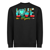 Black Love Mom Heavyweight Sweatshirt - CowhideDigitalArt
