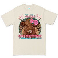 Bone hello valentine highland cow Premium Tee - RanaPortraitStore