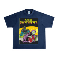 Navy Tales From The Cryptkeeper-Figzk Urban Heavy Tee - minhPixels