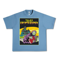 Pebble Blue Tales From The Cryptkeeper-Figzk Urban Heavy Tee - minhPixels