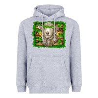 Heather Grey st patricks day sheep shamrock gold  serape leopard glitter Heavyweight Hoodie - Artiststas