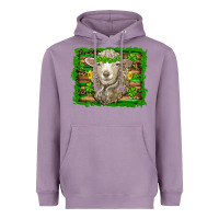 Lavender st patricks day sheep shamrock gold  serape leopard glitter Heavyweight Hoodie - Artiststas
