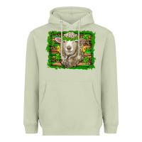 Matcha st patricks day sheep shamrock gold  serape leopard glitter Heavyweight Hoodie - Artiststas