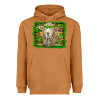 Meerkat st patricks day sheep shamrock gold  serape leopard glitter Heavyweight Hoodie - Artiststas