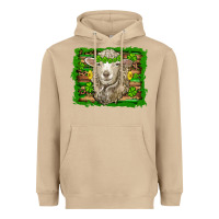Mushroom st patricks day sheep shamrock gold  serape leopard glitter Heavyweight Hoodie - Artiststas