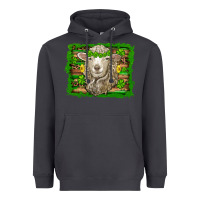 Smoke st patricks day sheep shamrock gold  serape leopard glitter Heavyweight Hoodie - Artiststas
