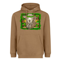 Toasted Coconut st patricks day sheep shamrock gold  serape leopard glitter Heavyweight Hoodie - Artiststas