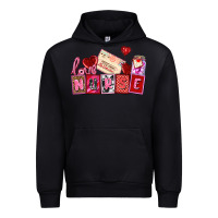 Black valentines day nurse Urban Hoodie - AdoDesignShop
