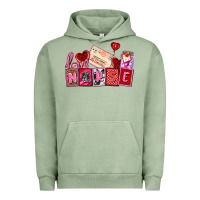 Pigment Oil Green valentines day nurse Urban Hoodie - AdoDesignShop