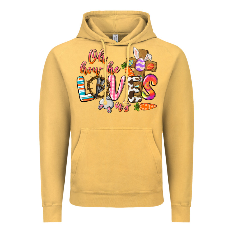 Oh How He Loves Us Vintage Hoodie by CowGirlArtShop | Teevron