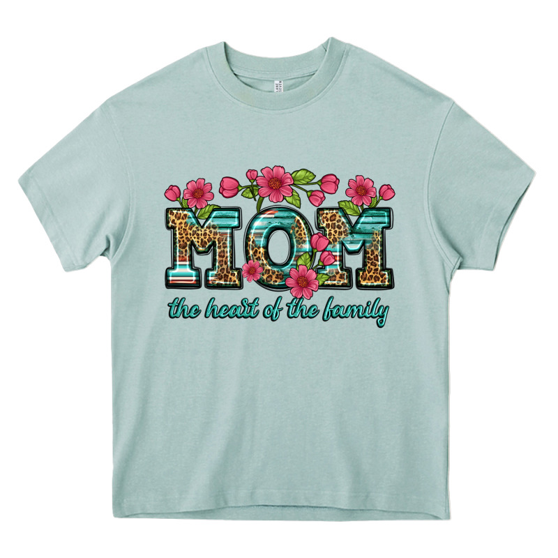 Mom The Heart Of The Family Heavy Core Tee by Artiststas | Teevron