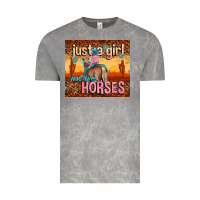 Cloud Rock just a girl who loves horses Vintage Tee - TumblerDesignByShophia