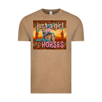 Vintage Coffee just a girl who loves horses Vintage Tee - TumblerDesignByShophia