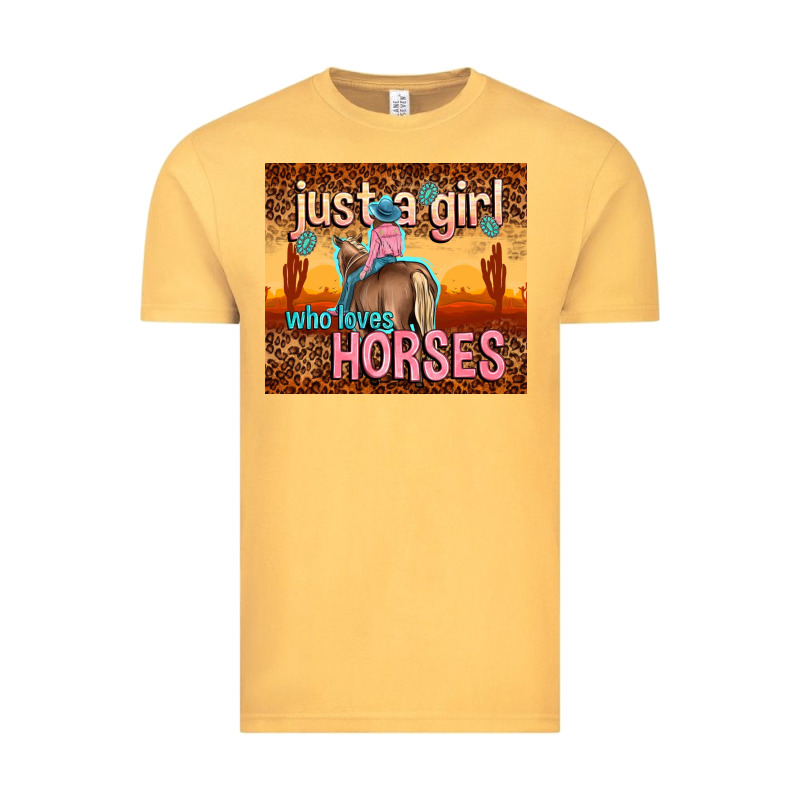Just A Girl Who Loves Horses Vintage Tee by TumblerDesignByShophia | Teevron