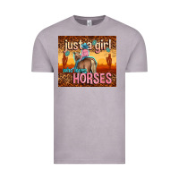 Vintage Zinc just a girl who loves horses Vintage Tee - TumblerDesignByShophia