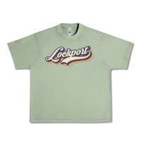 Oil Green I Love Lockport City Usa Retro Vintage Urban Heavy Tee - minhPixels