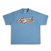 Pebble Blue I Love Lockport City Usa Retro Vintage Urban Heavy Tee - minhPixels