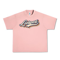 Salmon I Love Lockport City Usa Retro Vintage Urban Heavy Tee - minhPixels