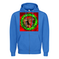 True Royal christmas red angus calf Zipper Hoodie - LillyAllenDesigns