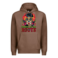 Chestnut sugar skull woman proud of my roots Premium Hoodie - BundleAndBundleShop