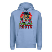 Colony Blue sugar skull woman proud of my roots Premium Hoodie - BundleAndBundleShop