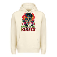 Sugar Skull Woman Proud Of My Roots Premium Hoodie | Teevron