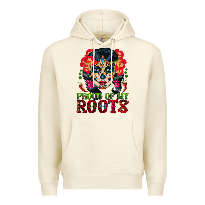 Sugar Skull Woman Proud Of My Roots Premium Hoodie by BundleAndBundleShop | Teevron