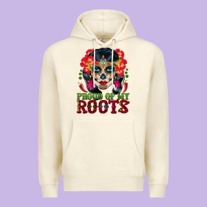 Sugar Skull Woman Proud Of My Roots Premium Hoodie Designed By Bundleandbundleshop