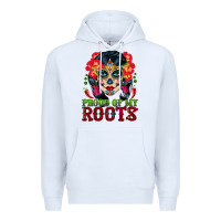 White sugar skull woman proud of my roots Premium Hoodie - BundleAndBundleShop