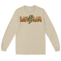 Mushroom Mama christmas lightning bolt mother's day Long Sleeve Tee - HowdyJamesFarm