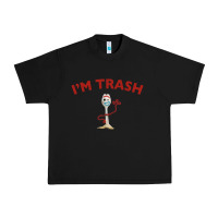 Black i'm trash forky Urban Heavy Tee - minhPixels
