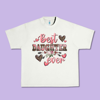 Best Daughter Ever Mother's Day Urban Heavy Tee Designed By Cowgirlartshop