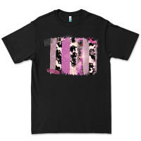 Black Purple Glitter Cowhide Pattern Brushstrokes Premium Tee - Bettercallsaul