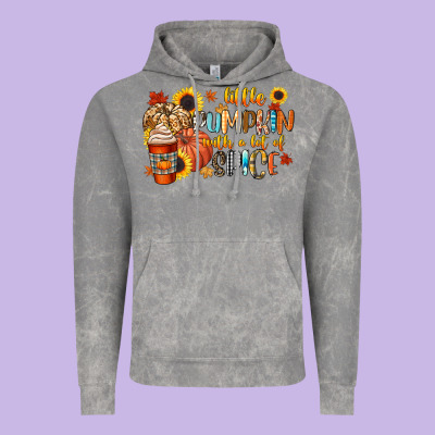 Little Pumpkin With A Lot Of Spice Vintage Hoodie Designed By Cowgirlartshop