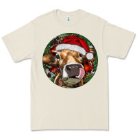 Bone Hereford Cow Christmas Premium Tee - RanaPortraitStore