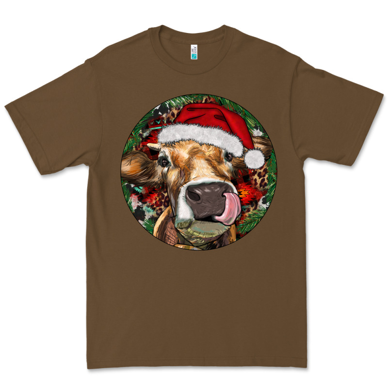 Hereford Cow Christmas Premium Tee by RanaPortraitStore | Teevron