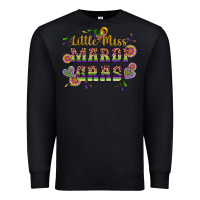 Black little miss mardi gras Premium Sweatshirt - Artiststas