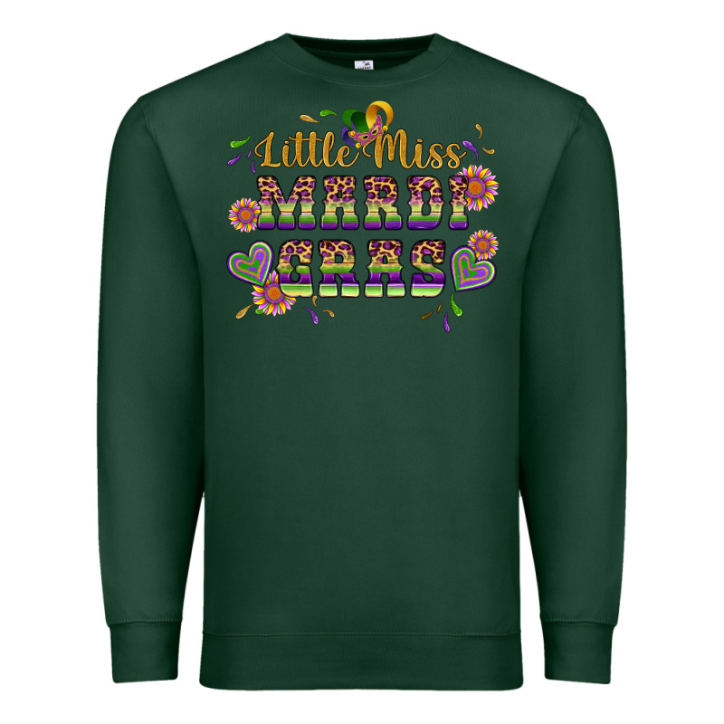 Little Miss Mardi Gras Premium Sweatshirt by Artiststas | Teevron