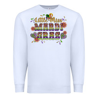 White little miss mardi gras Premium Sweatshirt - Artiststas