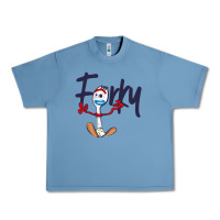 Pebble Blue forky Urban Heavy Tee - minhPixels