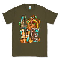 Army Green Love Turkey Thanksgiving Classic Tee - texasbilliewilder
