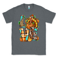 Charcoal Heather Love Turkey Thanksgiving Classic Tee - texasbilliewilder