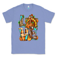 Colony Blue Love Turkey Thanksgiving Classic Tee - texasbilliewilder