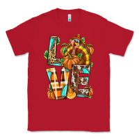 Red Love Turkey Thanksgiving Classic Tee - texasbilliewilder