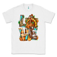White Love Turkey Thanksgiving Classic Tee - texasbilliewilder