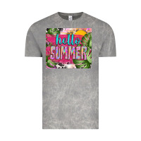 Cloud Rock hello summer with cowhide Vintage Tee - TumblerDesignByShophia